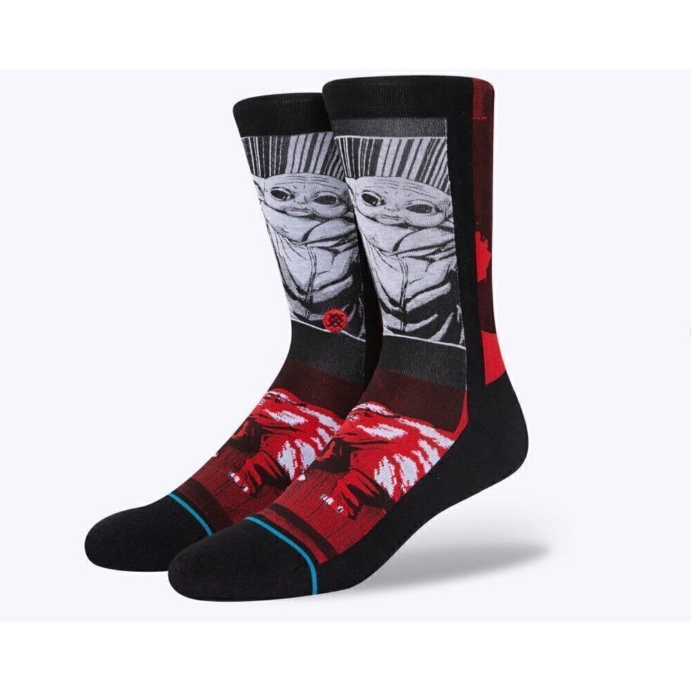 STAR WARS X STANCE MEN'S MANGA CREW SOCKS YODA SZ LARGE 9-13